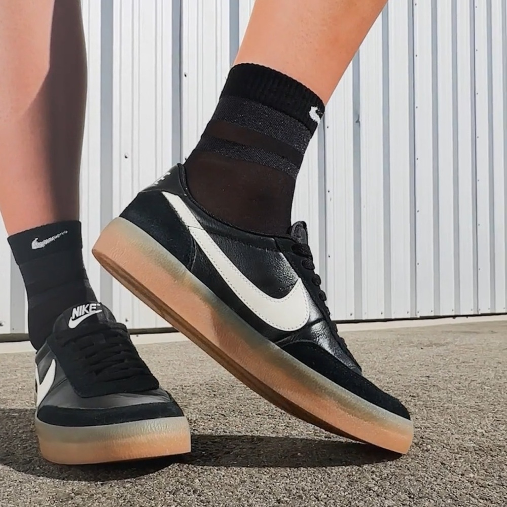 Nike WMNS Black Leather Sneakers with White Swoosh Nike Killshot 2
FZ5630-001 - Picture 4 of 16